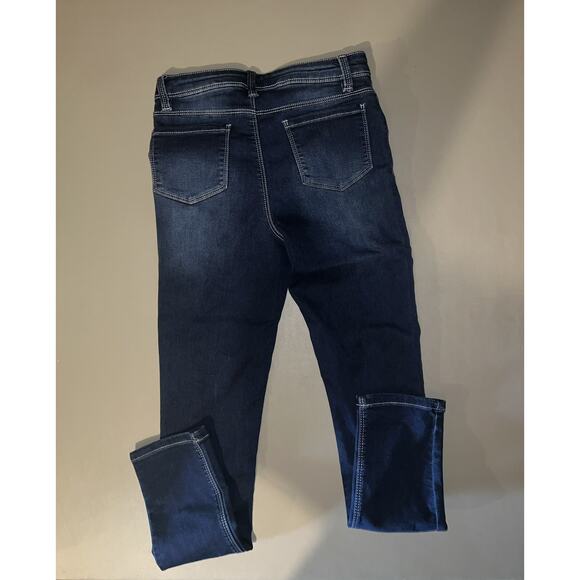 Members Mark Skinny Fit Jean Mid Rise Girls Size L(10/12) With Hair Band - Picture 5 of 5